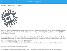 Tablet Screenshot of great-gear-graphics.com